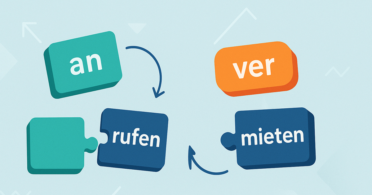 Német elváló és nem elváló igekötők